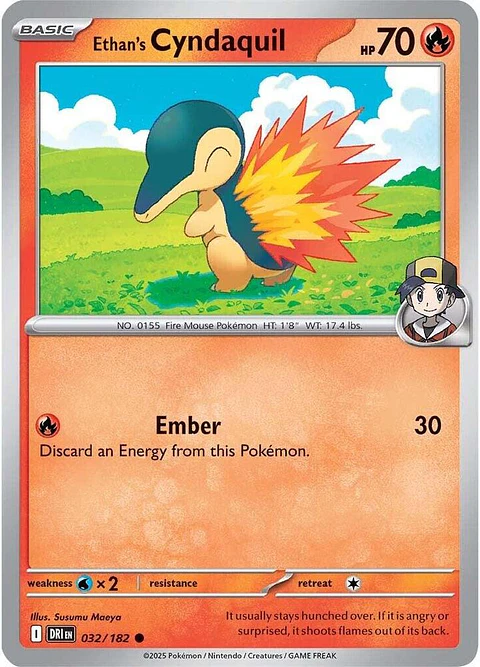 Ethan's Cyndaquil - 032/182 - Common - DRI 