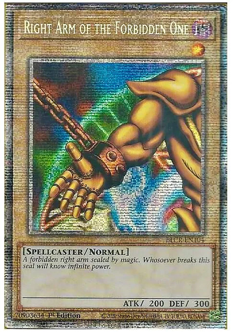 Right Arm of the Forbidden One - BLCR-EN104 - Starlight Rare 