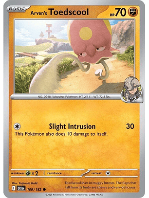 Arver's Toedscool - 109/182 - Common - DRI