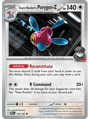Team Rocket's Porygon-Z - 155/182 - Uncommon - DRI 