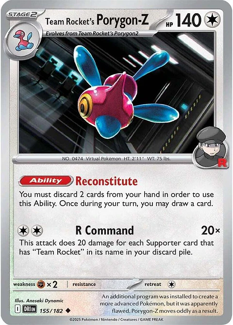 Team Rocket's Porygon-Z - 155/182 - Uncommon - DRI 