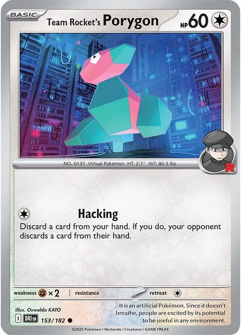 Team Rocket's Porygon - 153/182 - Common - DRI