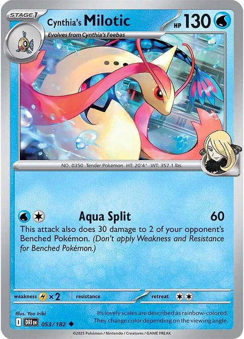 Cynthia's Milotic - 053/182 - Uncommon - DRI 