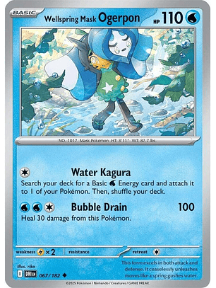 Wellspring Mask Ogerpon - 067/182 - Uncommon - DRI 