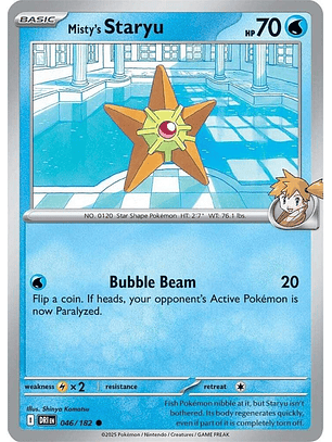 Misty's Staryu - 046/182 - Common - DRI 