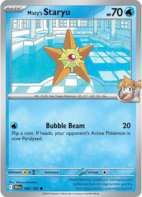 Misty's Staryu - 046/182 - Common - DRI 