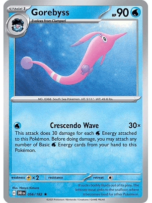 Gorebyss - 056/182 - Holo Rare - DRI 