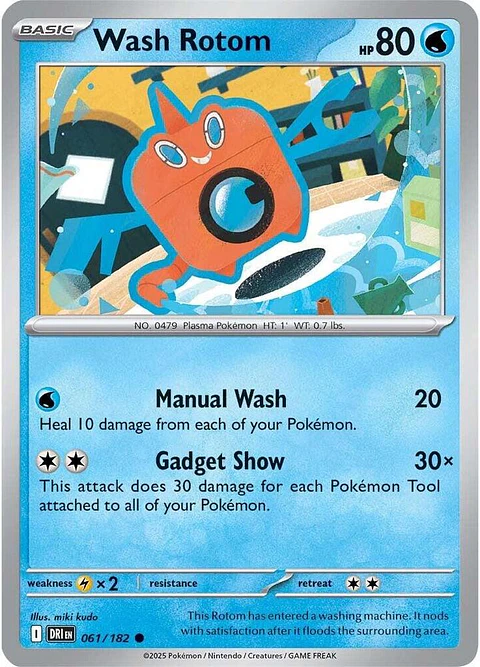 Wash Rotom - 061/182 - Common - DRI 