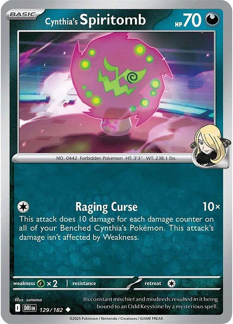 Cynthia's Spiritomb - 129/182 - Uncommon - DRI 