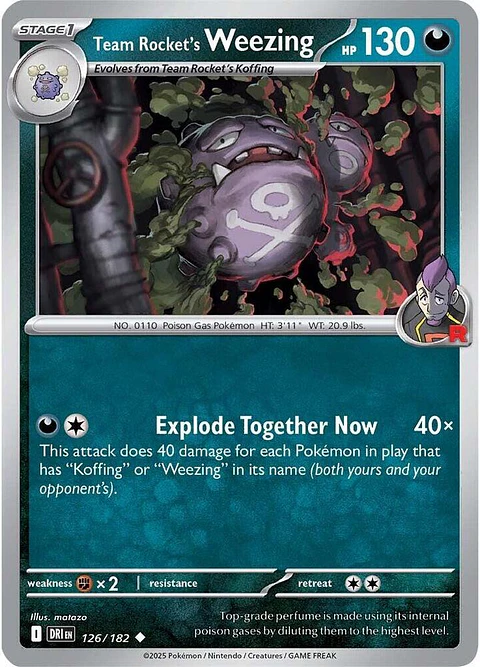 Team Rocket's Weezing - 126/182 - Uncommon - DRI 