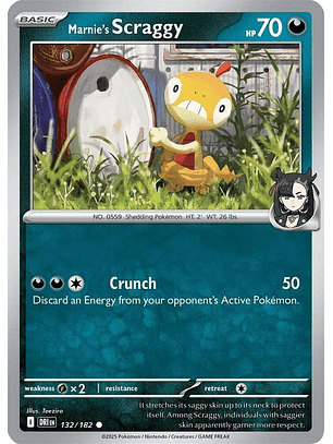 Marnie's Scraggy - 132/182 - Common - DRI 