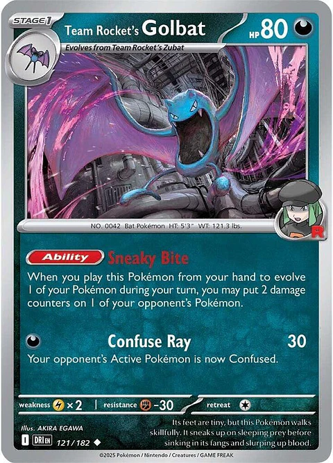 Team Rocket's Golbat - 121/182 - Uncommon - DRI 