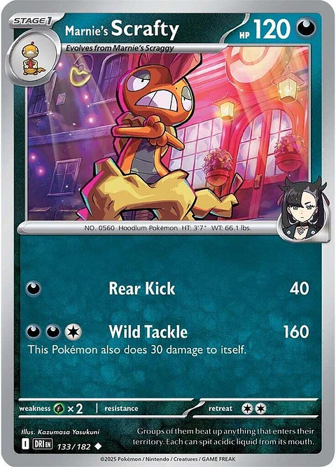 Marnie's Scrafty - 133/182 - Uncommon - DRI