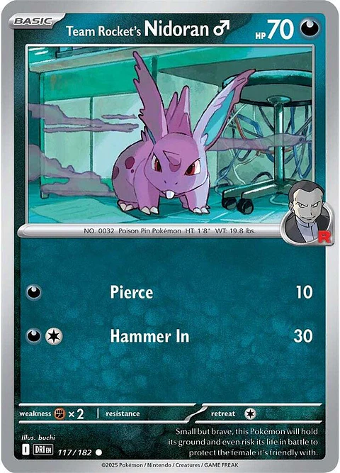 Team Rocket's Nidoran - 117/182 - Common - DRI 