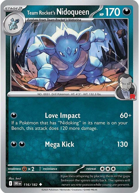 Team Rocket's Nidoqueen - 116/182 - Uncommon - DRI 