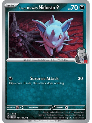 Team Rocket's Nidoran - 114/182 - Common - DRI 