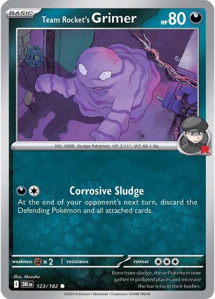 Team Rocket's Grimer - 123/182 - Common - DRI  1