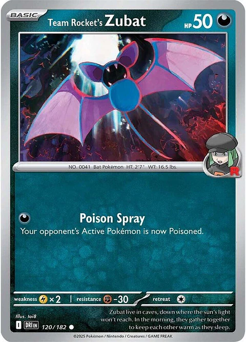 Team Rocket's Zubat - 120/182 - Common - DRI 