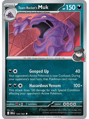 Team Rocket's Muk - 124/182 - Uncommon - DRI