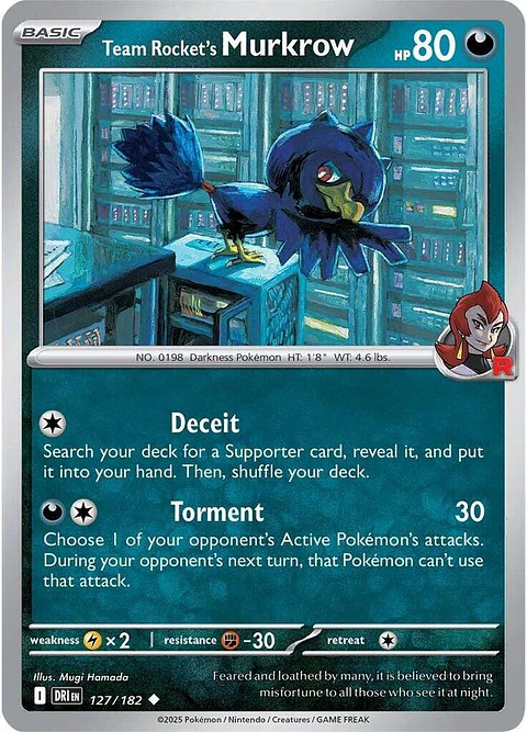 Team Rocket's Murkrow - 127/182 - Uncommon - DRI 
