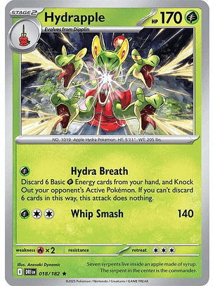 Hydrapple - 018/182 - Holo Rare - DRI 