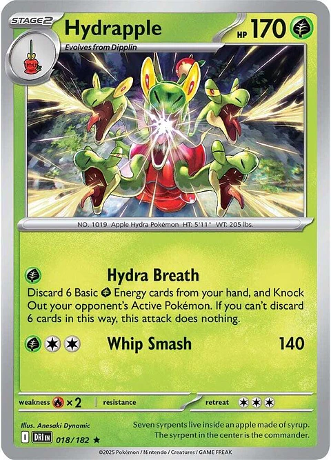 Hydrapple - 018/182 - Holo Rare - DRI 
