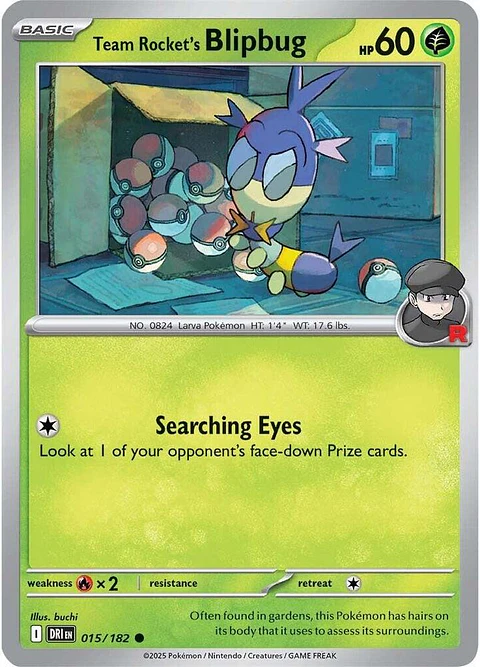 Team Rocket's Blipbug - 015/182 - Common - DRI 