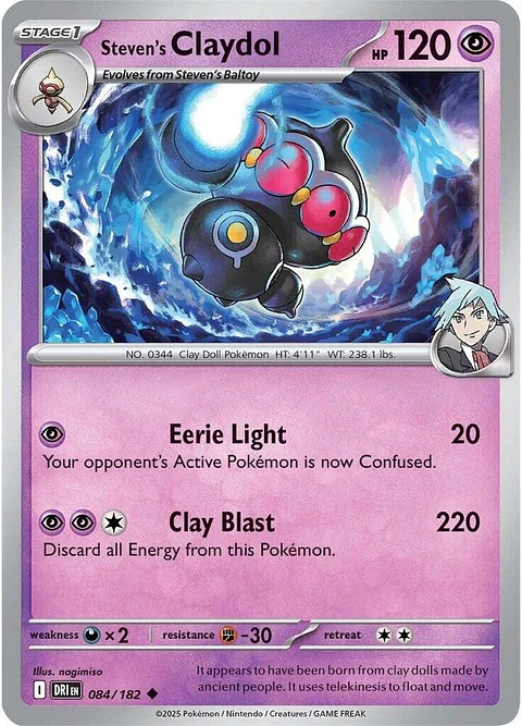 Steven's Claydol - 084/182 - Uncommon - DRI 