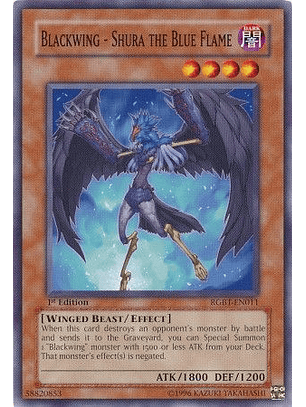 Blackwing - Shura the Blue Flame - RGBT - EN011 - Common