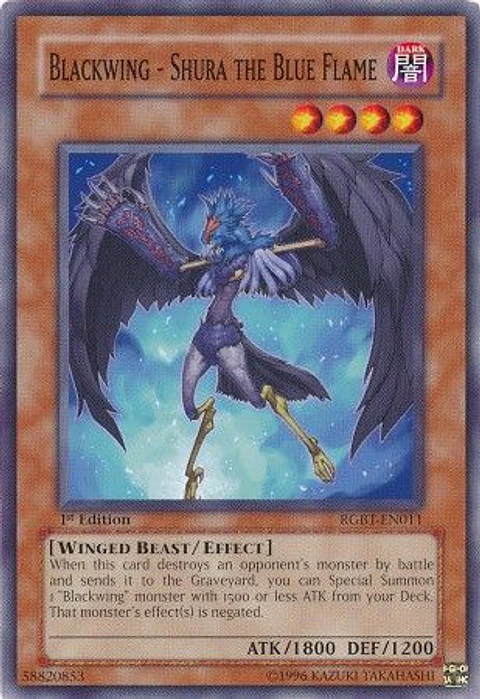Blackwing - Shura the Blue Flame - RGBT - EN011 - Common