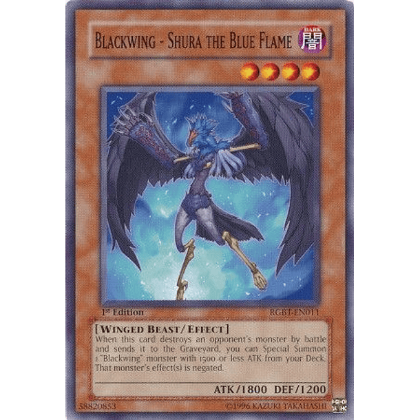 Blackwing - Shura the Blue Flame - RGBT - EN011 - Common