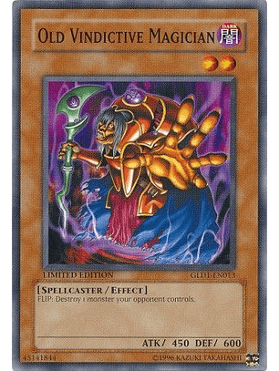 Old Vindictive Magician - GLD1-EN013 - Common