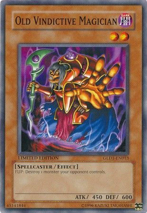 Old Vindictive Magician - GLD1-EN013 - Common