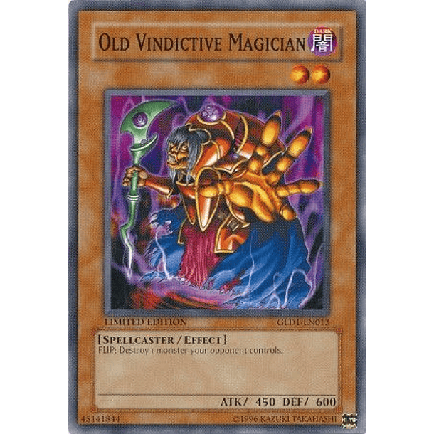 Old Vindictive Magician - GLD1-EN013 - Common