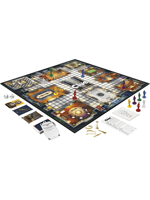 Clue - Juego de Misterio para 2 a 6 Jugadores Ideal para Jugar con la Familia o Amigos a Partir de los 8 años