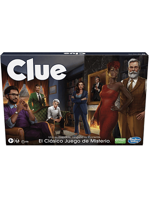 Clue - Juego de Misterio para 2 a 6 Jugadores Ideal para Jugar con la Familia o Amigos a Partir de los 8 años