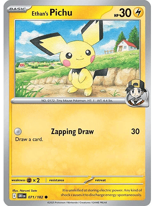 Ethan's Pichu - 071/182 - Common - DRI 