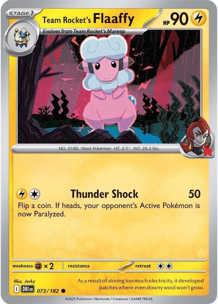 Team Rocket's Flaaffy - 073/182 - Common - DRI  1