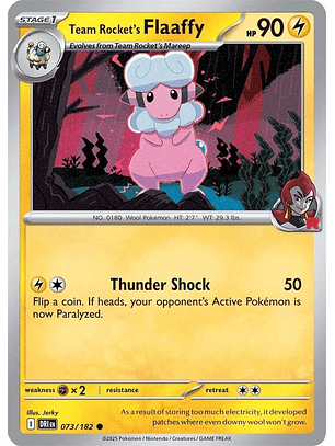 Team Rocket's Flaaffy - 073/182 - Common - DRI 