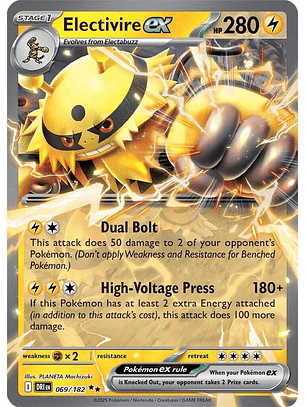 Electivire ex - 069/182 - Double Rare - DRI 
