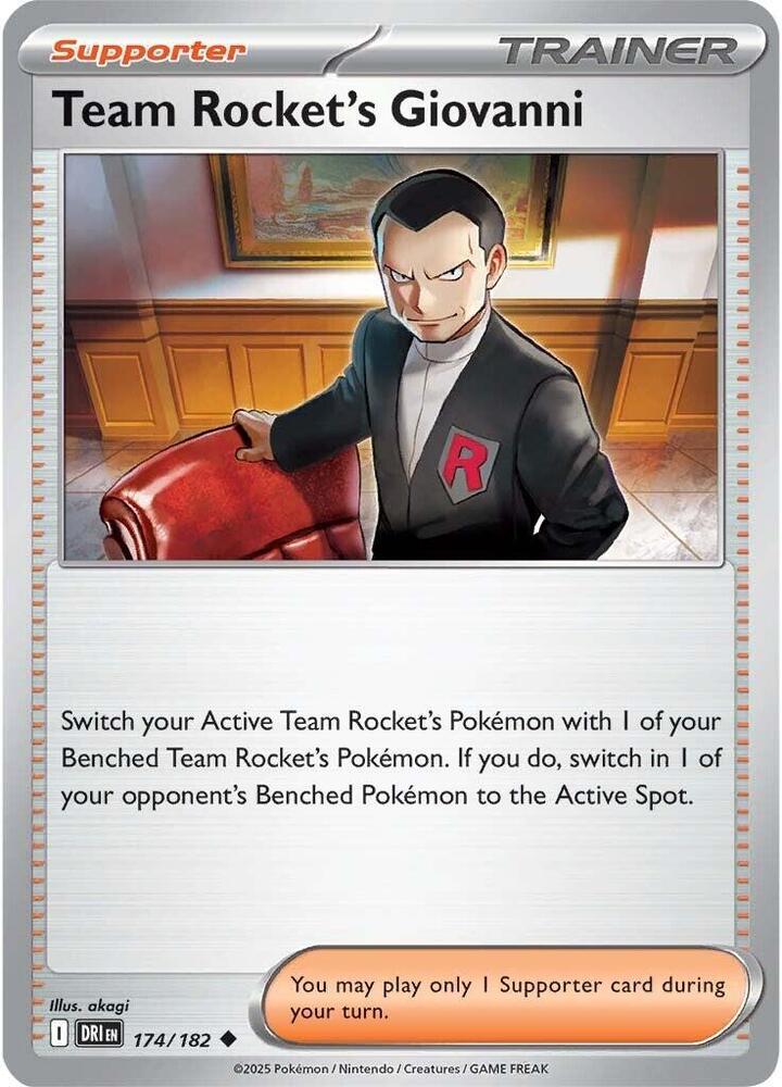 Team Rocket's Giovanni - 174/182 - Uncommon - DRI  1