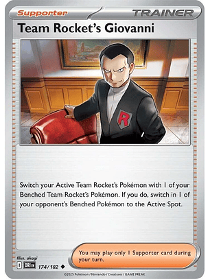 Team Rocket's Giovanni - 174/182 - Uncommon - DRI 