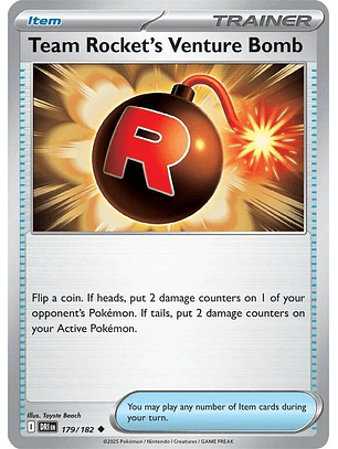 Team Rocket's Venture Bomb - 179/182 - Uncommon - DRI 