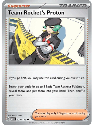 Team Rocket's Proton - 177/182 - Uncommon - DRI 