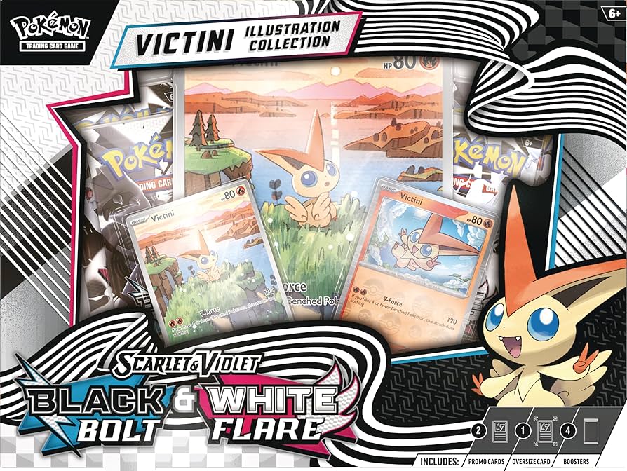 Pokémon TCG Scarlet & Violet – Black Bolt & White Flare: Unova Victini Ilustration Collection 2