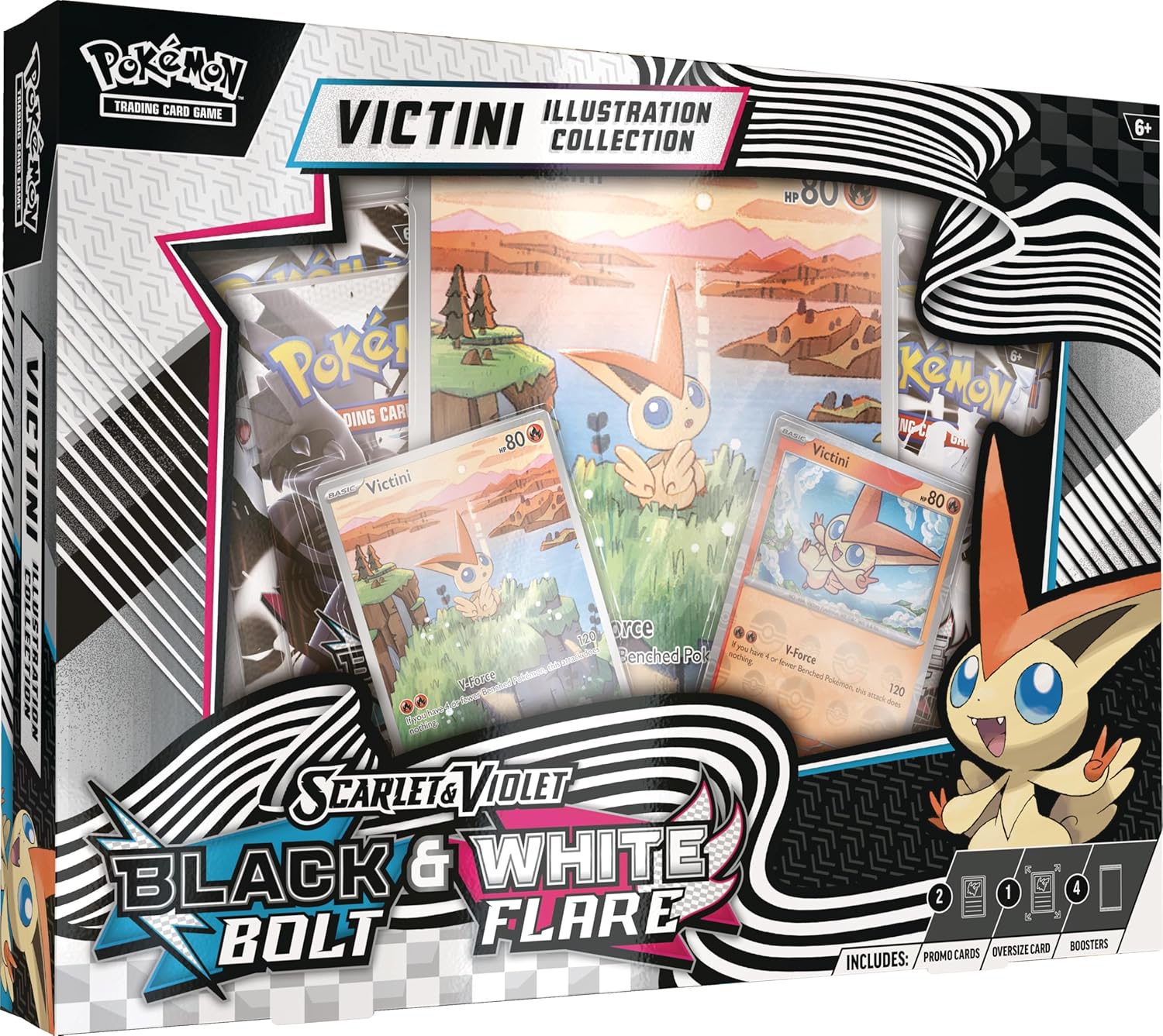 Pokémon TCG Scarlet & Violet – Black Bolt & White Flare: Unova Victini Ilustration Collection 1