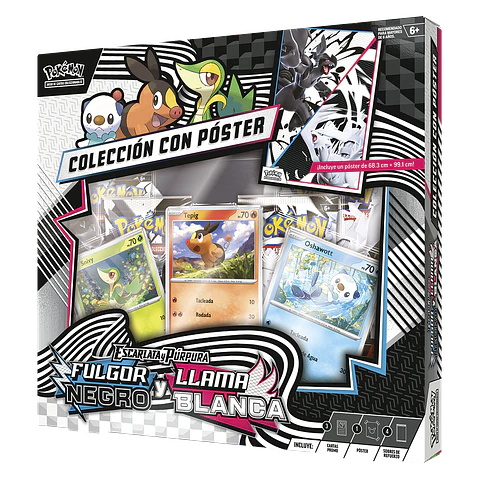 Pokemon TCG Scarlet & Violet – Black Bolt & White Flare - Poster Collection 