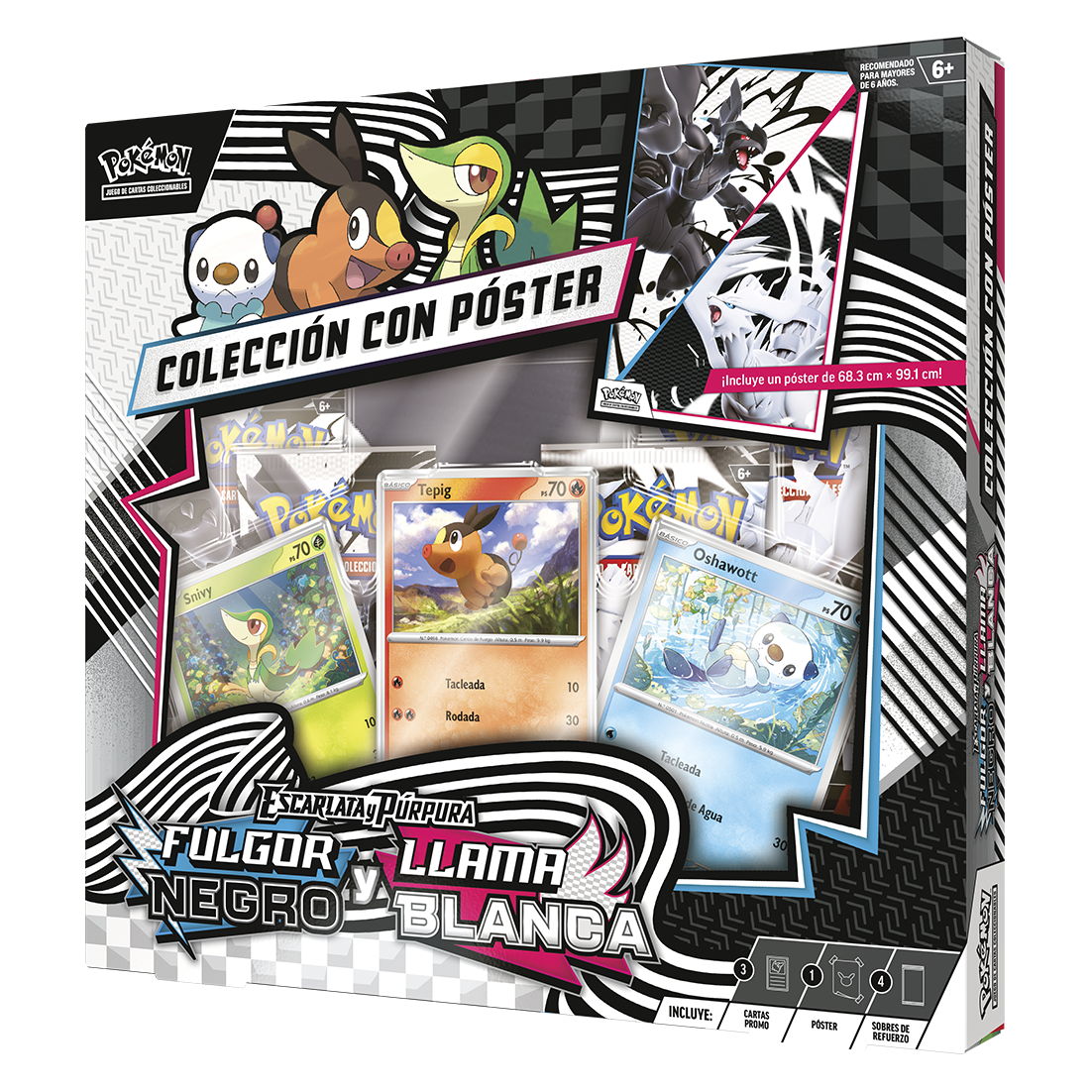 Pokemon TCG Scarlet & Violet – Black Bolt & White Flare - Poster Collection  2