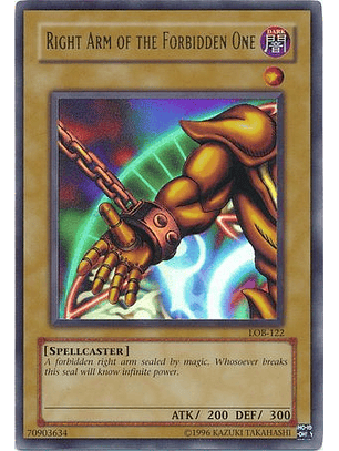 Right Arm of the Forbidden One - LOB-122 - Ultra Rare Unlimited