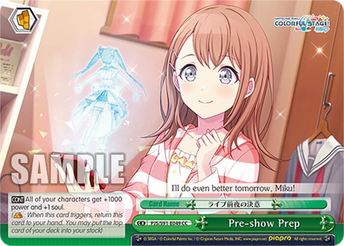 Pre-show Prep - PJS/S91-E049 CC - Climax Common  1